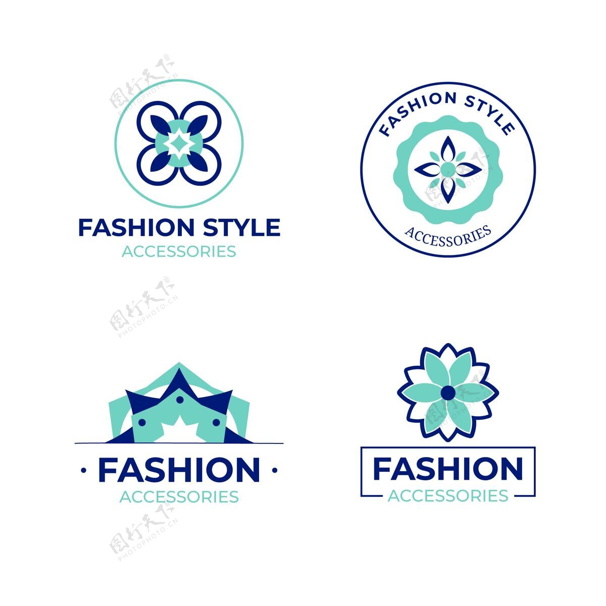 BusinessLogo平面时尚配饰logo套装CompanyLogoidentityCollection