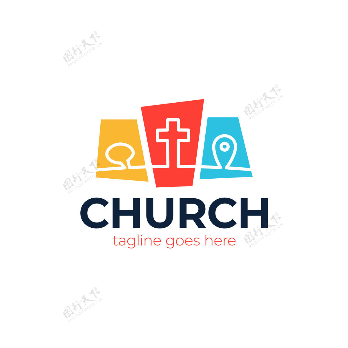 信仰基督教标志模板 学校 学院 神学院 教堂 组织的徽章神圣教育抽象