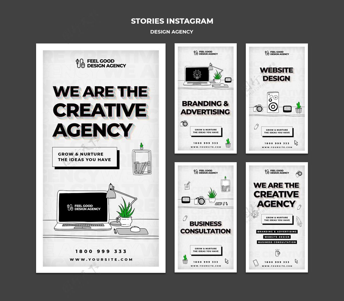 模板设计机构instagram故事模板代理专业商标