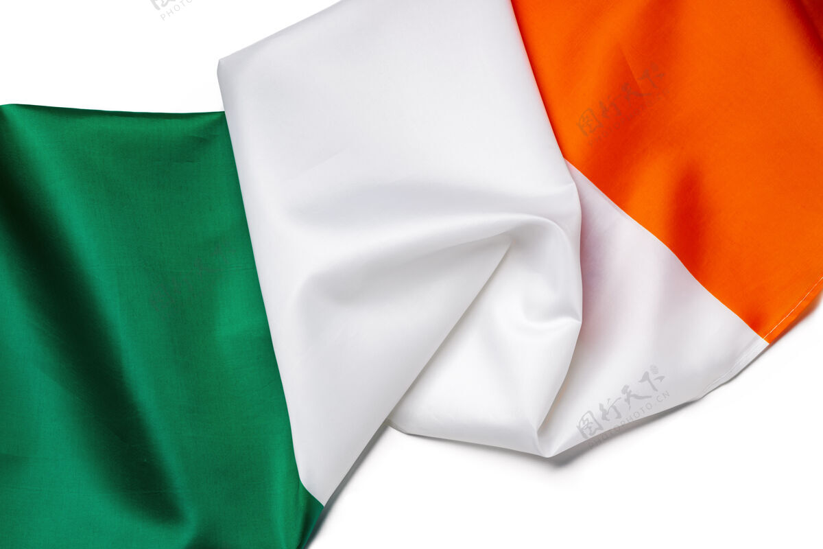 世界爱尔兰纺织国旗国家绿色挥舞