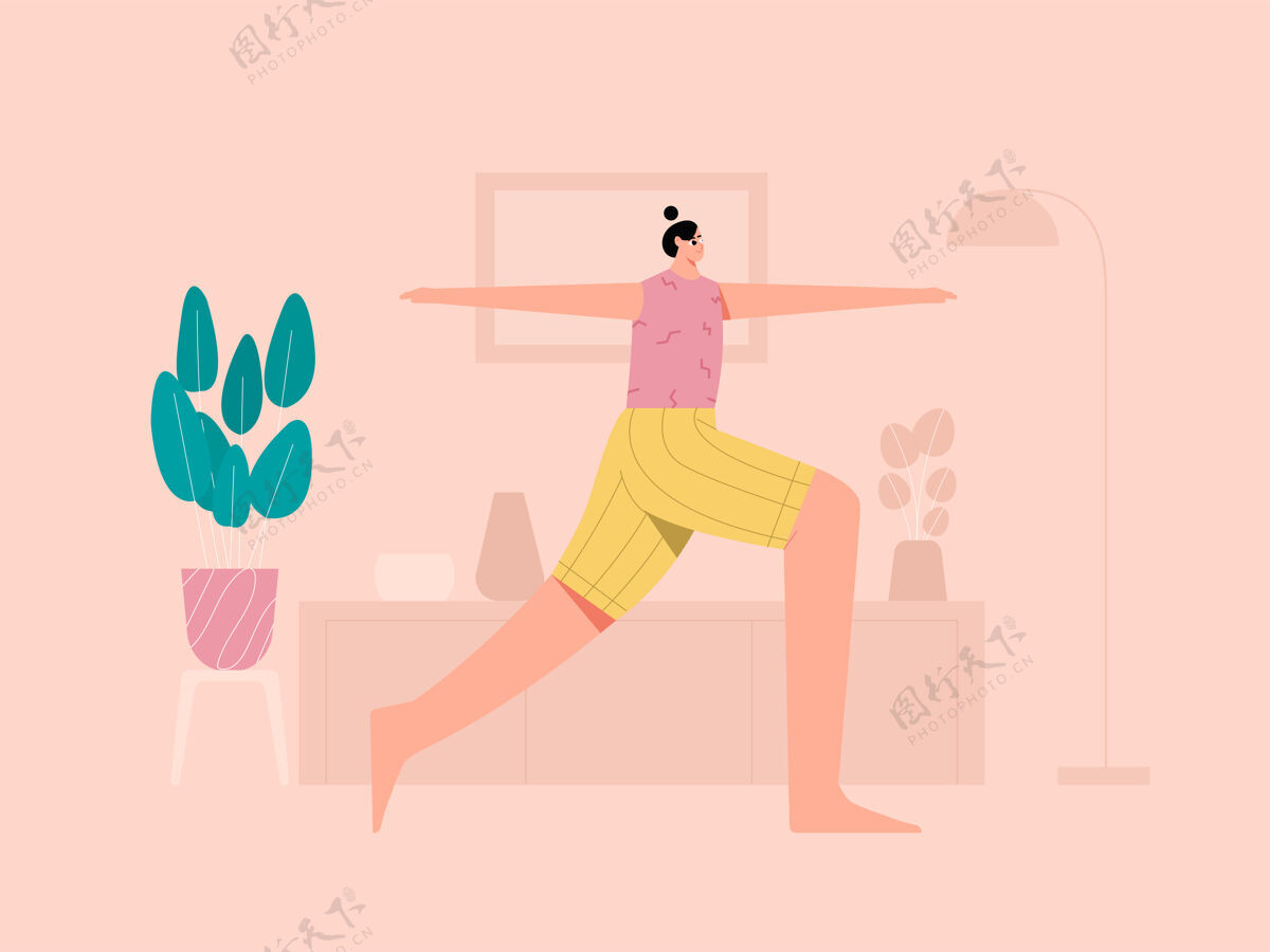 放松冥想女战士2瑜伽姿势插图冥想姿势女子瑜伽瑜伽年轻人