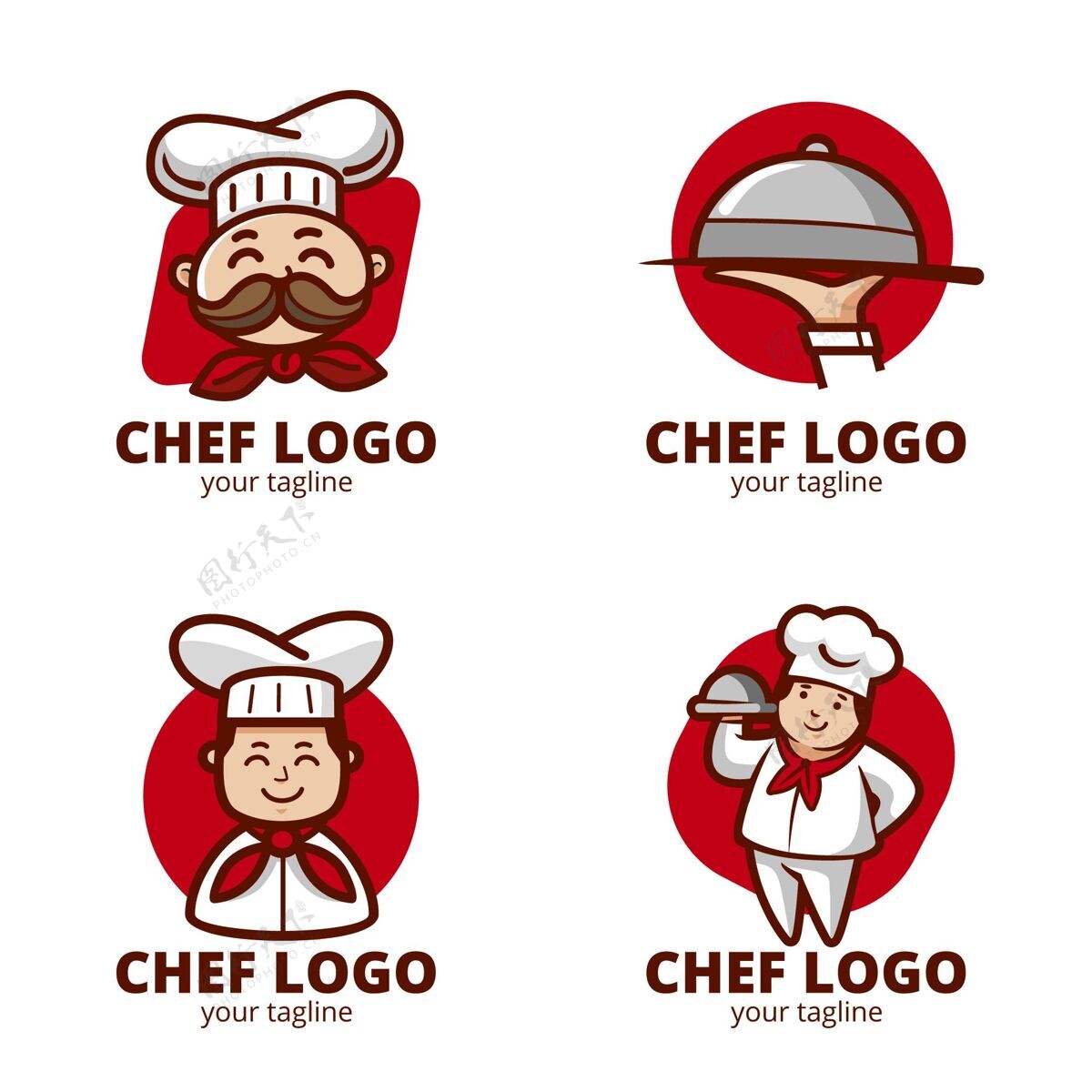 公司平面厨师标志模板收集标识平面设计企业