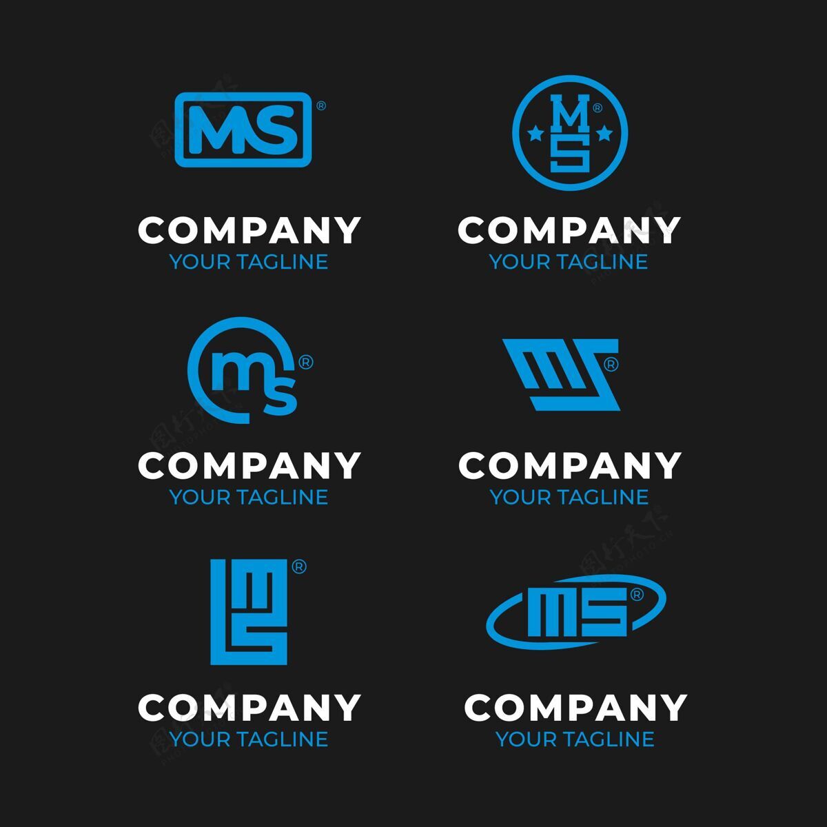 平面设计平面设计ms标志包品牌企业标识公司