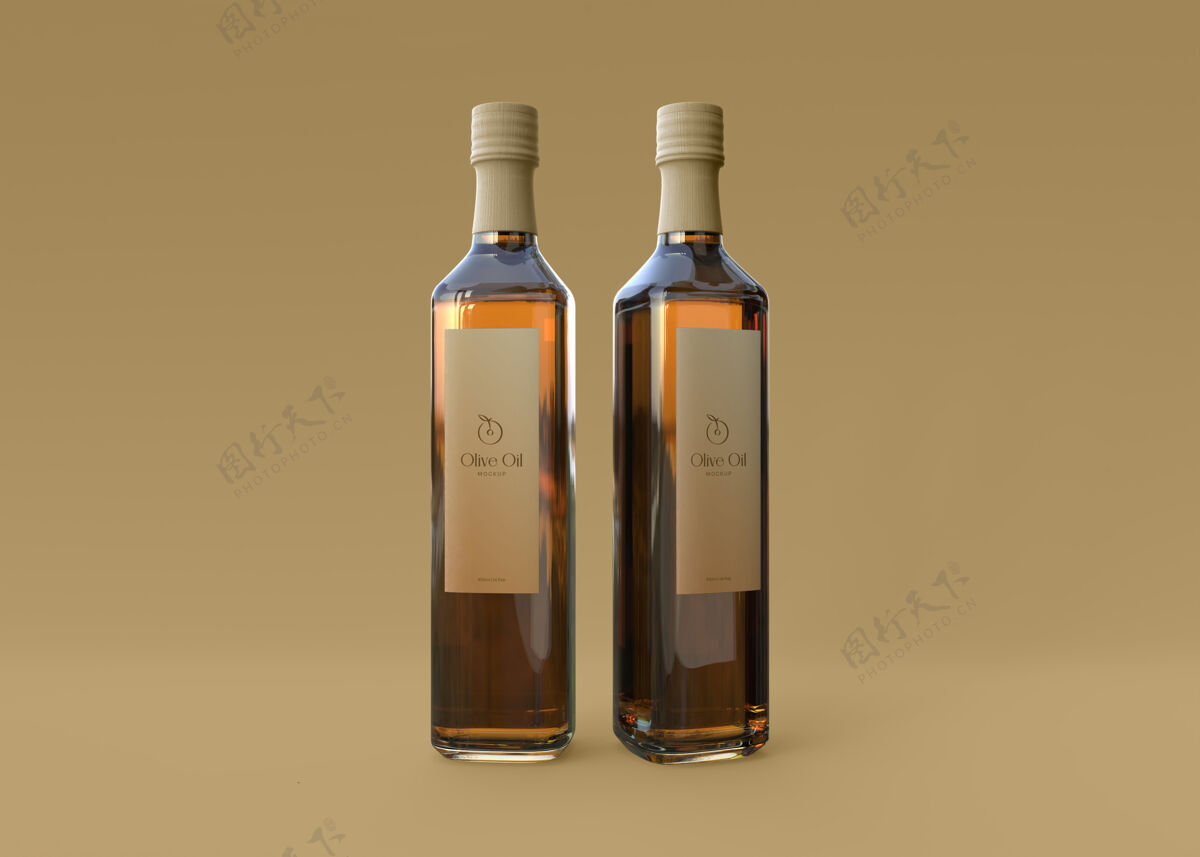 自然橄榄油瓶模型油瓶子品牌