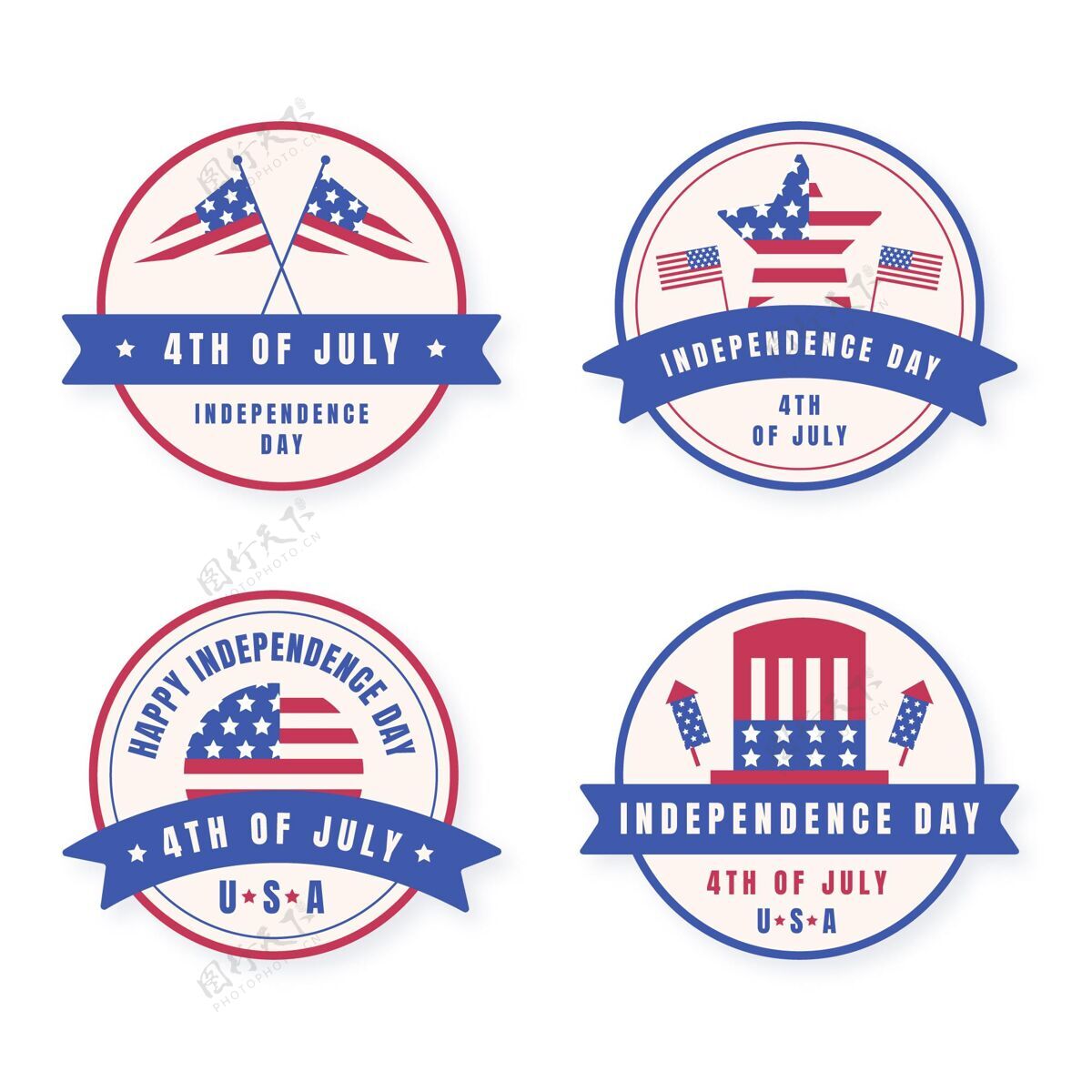 美国七月四日公寓-独立日标签系列分类活动爱国