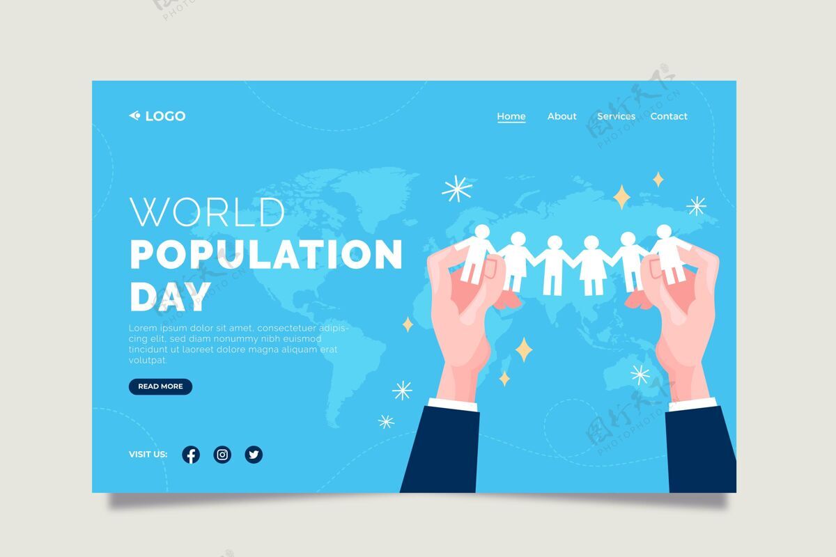 问题平面世界人口日登陆页模板全球世界人口日网页模板