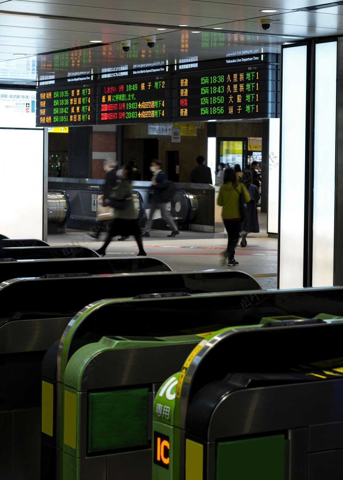 日本日本地铁系统乘客信息显示屏地铁旅游信息
