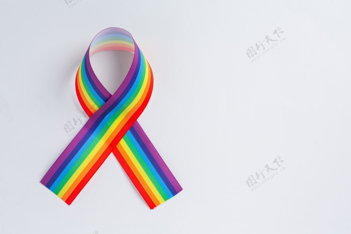 双性恋彩虹丝带意识为lgbt社区自豪的概念变性权利女同性恋
