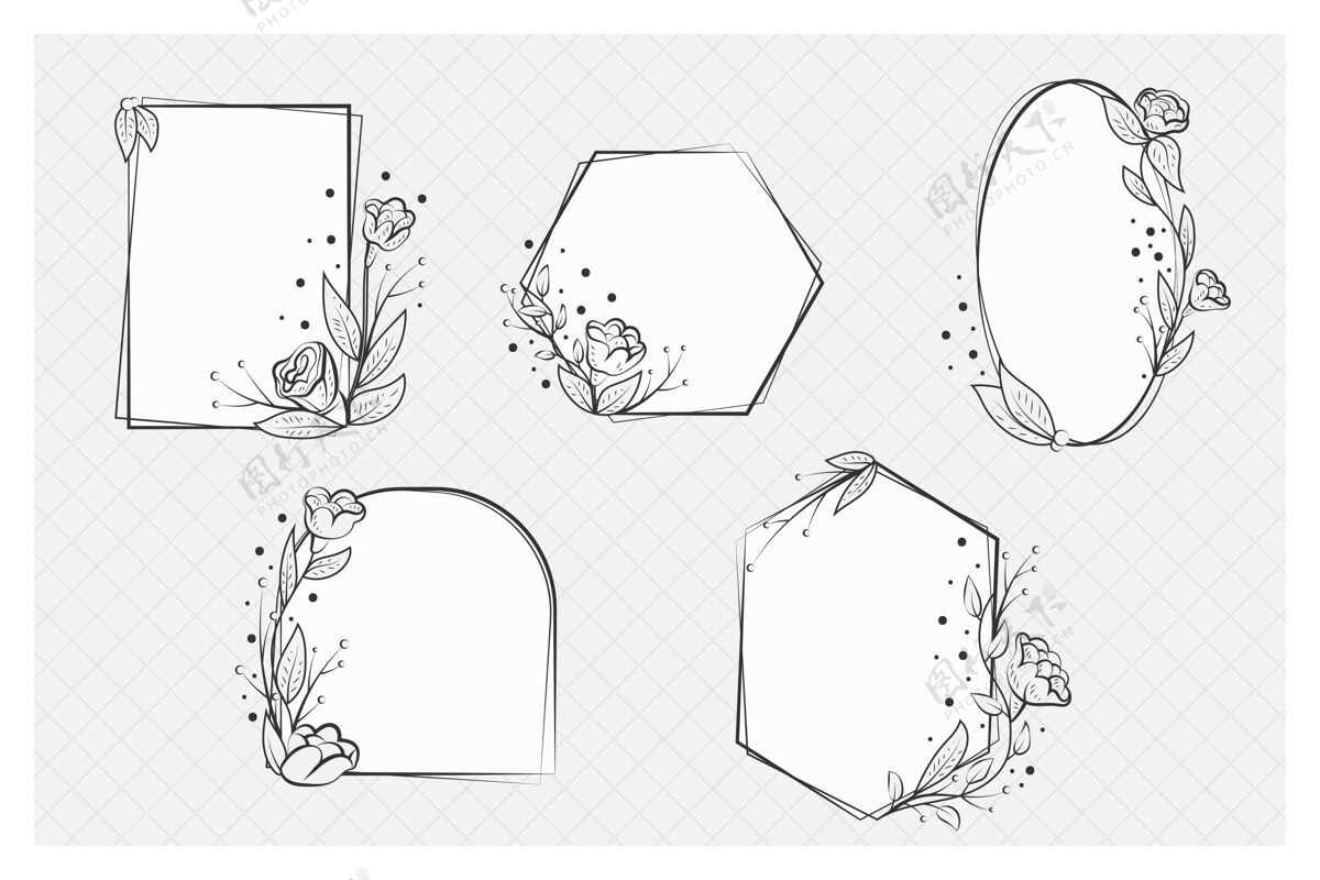 花卉手绘花架系列花卉相框包装分类