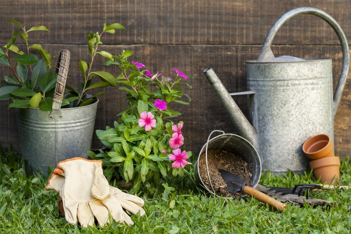 花盆用水壶浇花花园园艺手套园艺工具