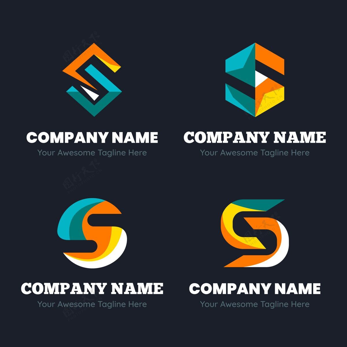 标志平面设计的标志模板收集品牌S标志公司