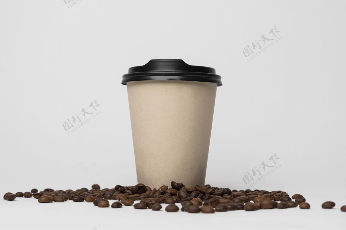咖啡豆纸杯咖啡模型商标模型咖啡模型