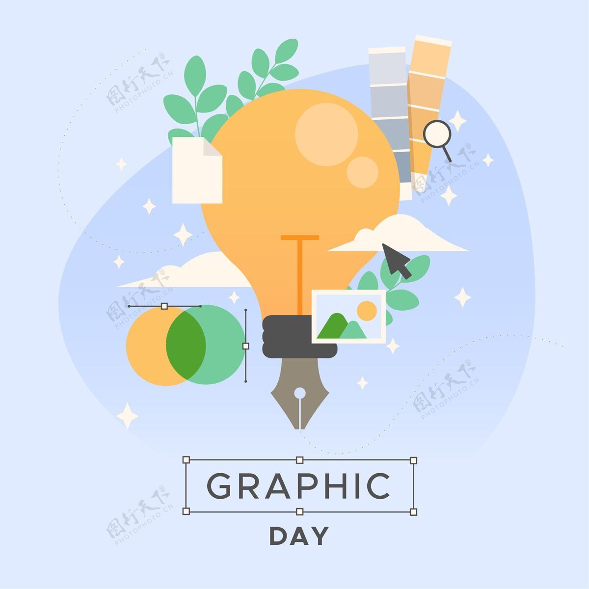 传播设计平面世界图形日插图世界传播设计日全球国际