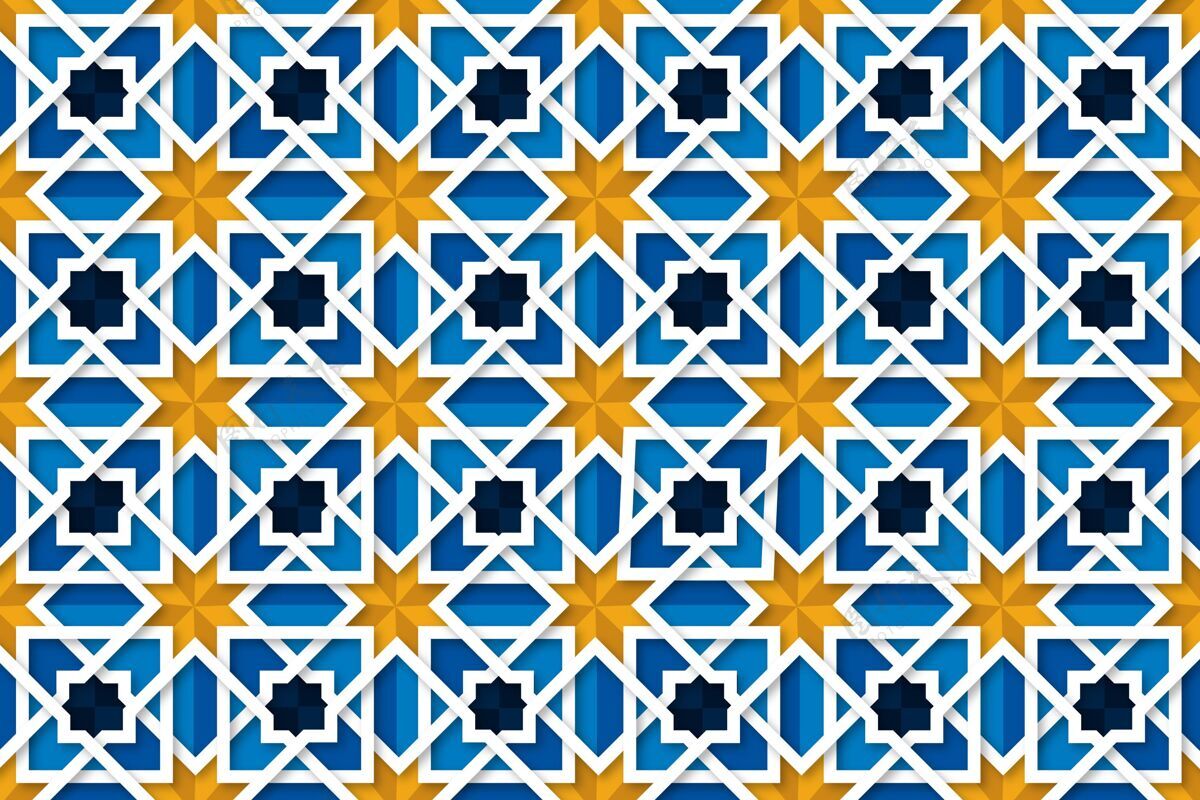 中东阿拉伯装饰背景纸风格阿拉伯图案背景阿拉伯图案