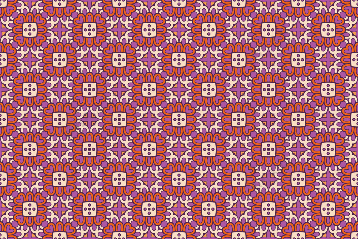无缝无缝图案复古装饰瓷砖阿拉伯瓷砖装饰