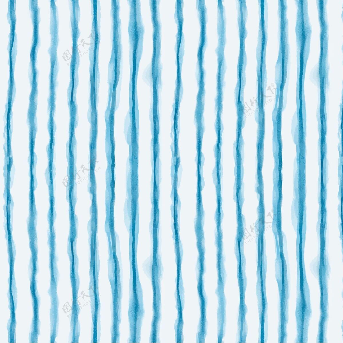 纹理水彩线条shibori图案蓝色手工制作手绘