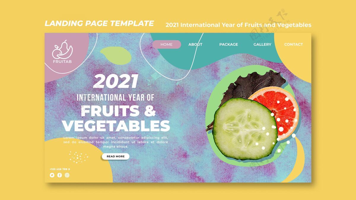 网页模板国际水果蔬菜年网页模板蔬菜水果全球