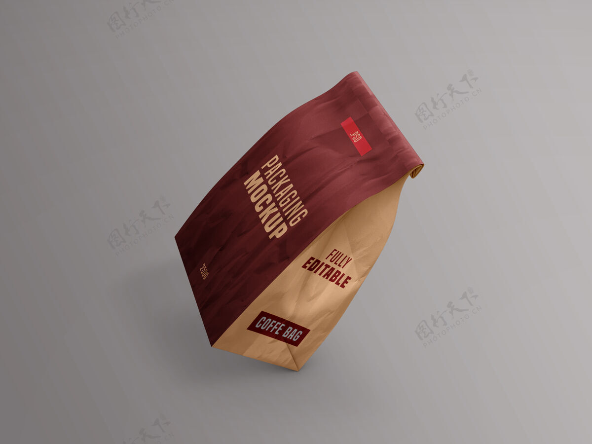 有机咖啡袋包装模型空白包装零食