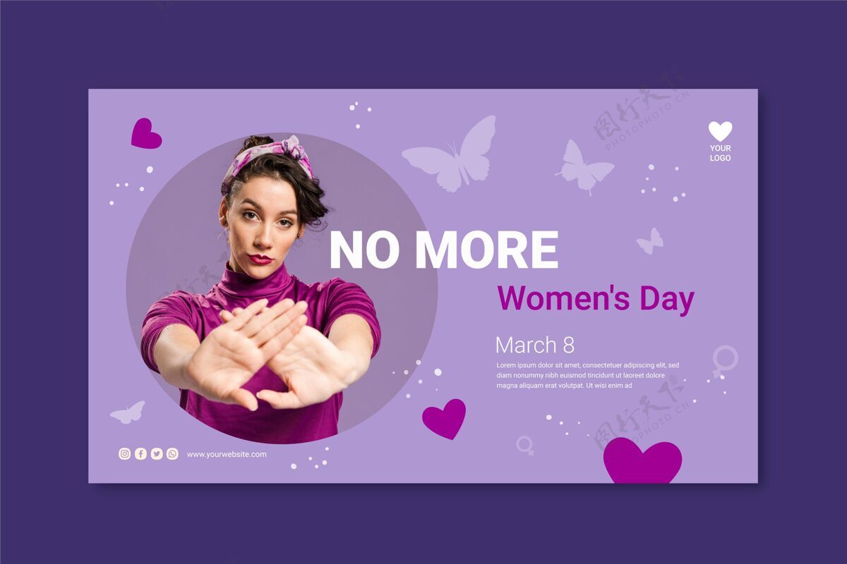 3月国际妇女节横幅国际国际妇女节节日