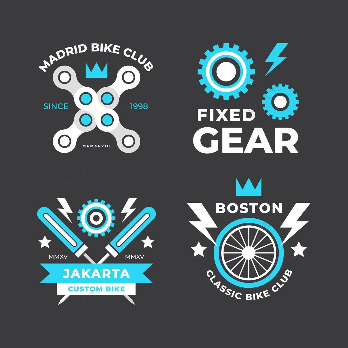 标志平面设计自行车标志包自行车品牌运动