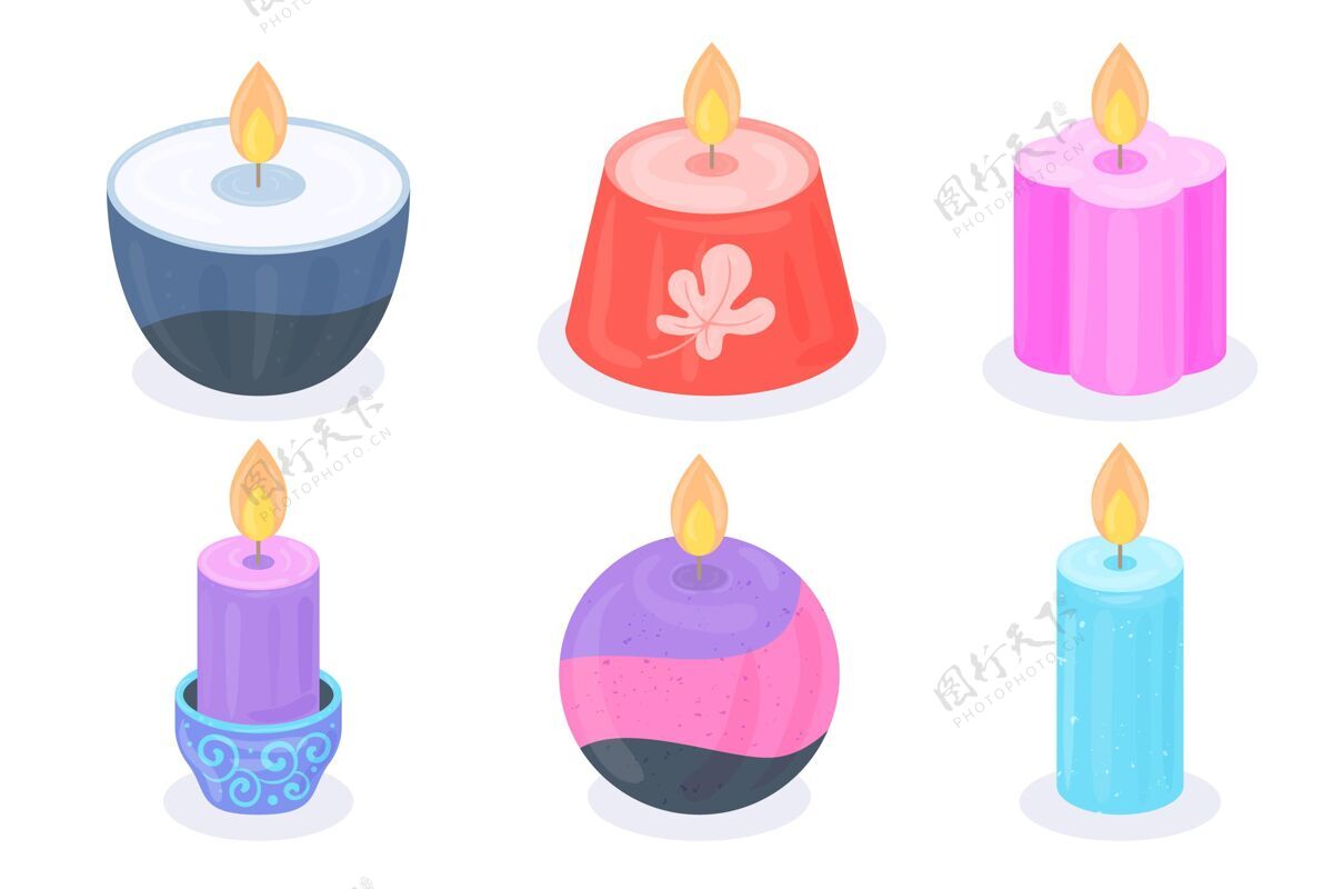 蜡烛详细香味蜡烛包分类火设置