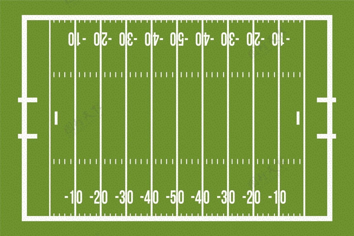 比赛平面设计美式足球场运动足球比赛
