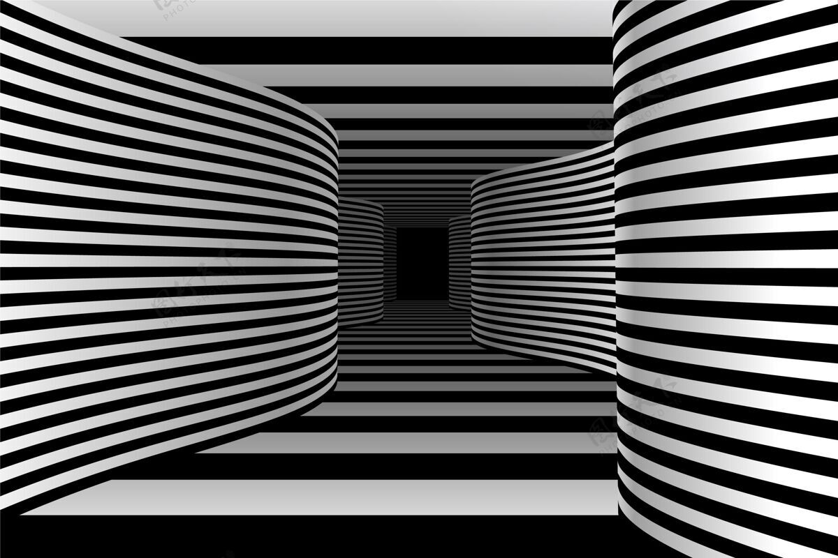 视错觉真实的视错觉背景幻觉抽象扭曲的背景