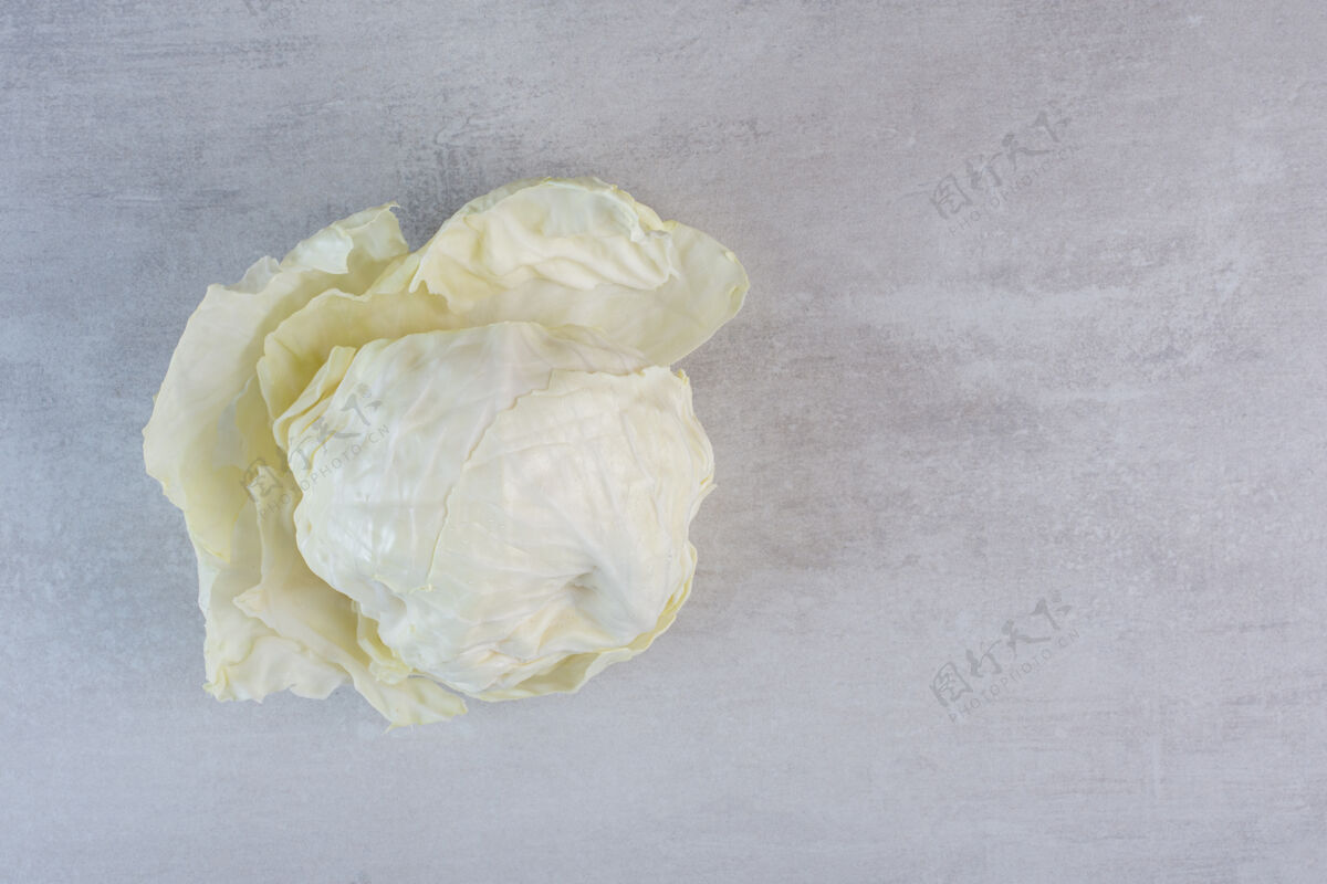 天然新鲜的白白菜在石头表面高品质的照片农业植物新鲜