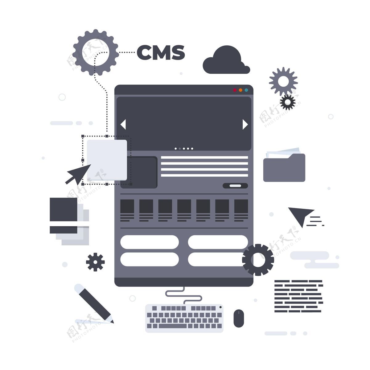 计算机平面设计中的Cms概念Cms编程语言脚本