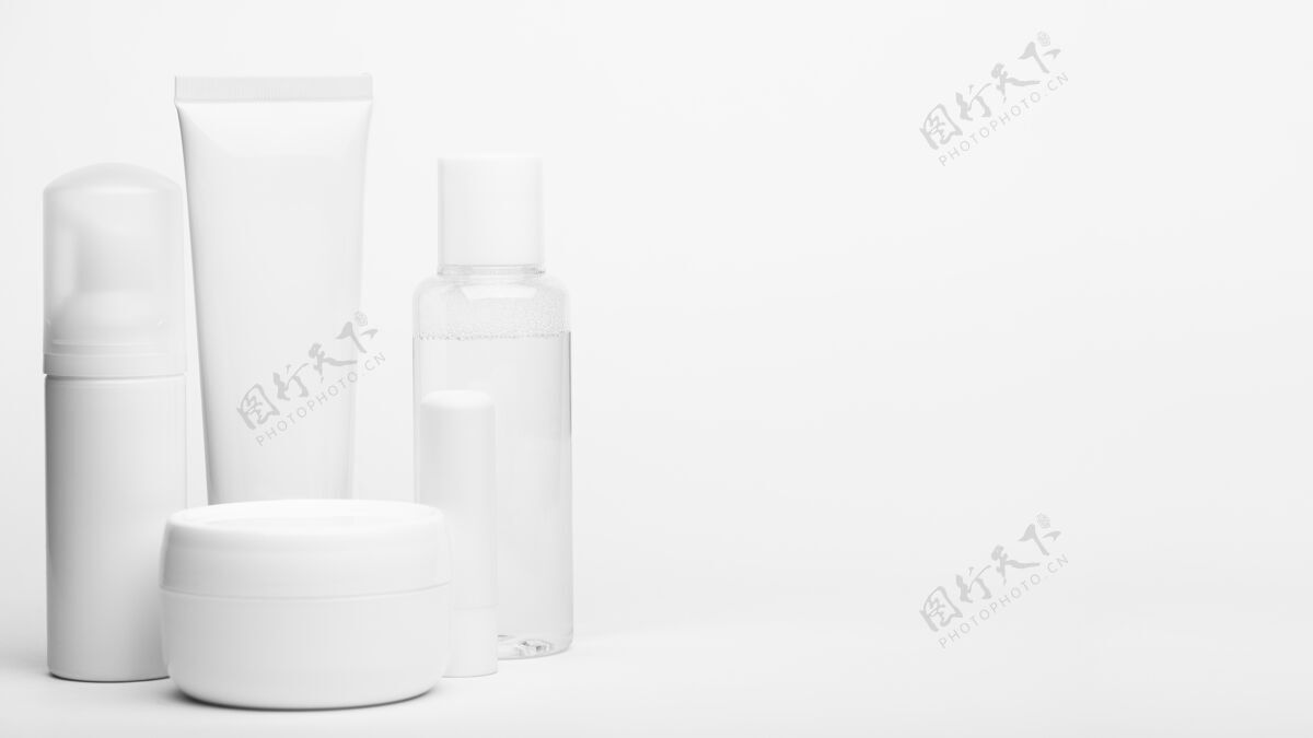 包装无商标塑料管和容器一套用于奶油 洗发水 洗漱用品的瓶子分配器有机综合
