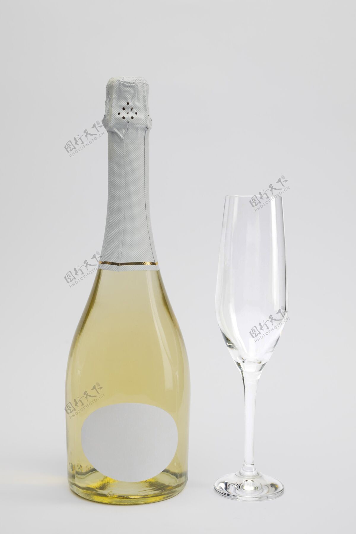 庆祝带模型的香槟瓶新的年事件