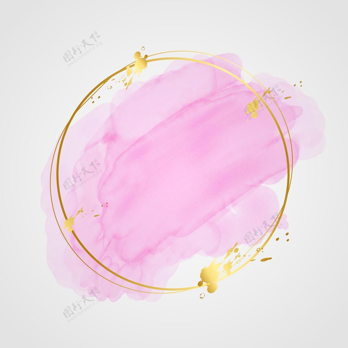 粉彩粉彩水彩画与黄金框架水彩金色画框笔划